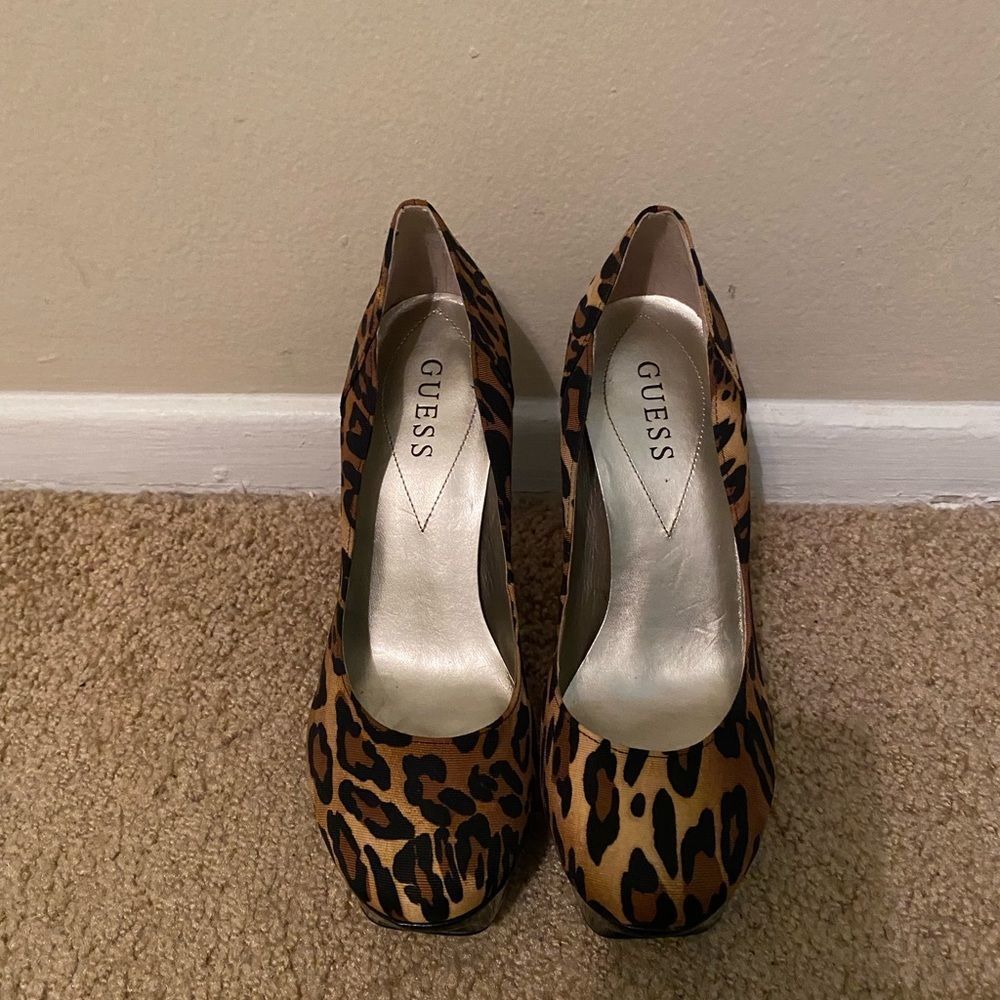 Guess Leopard Print Heels
